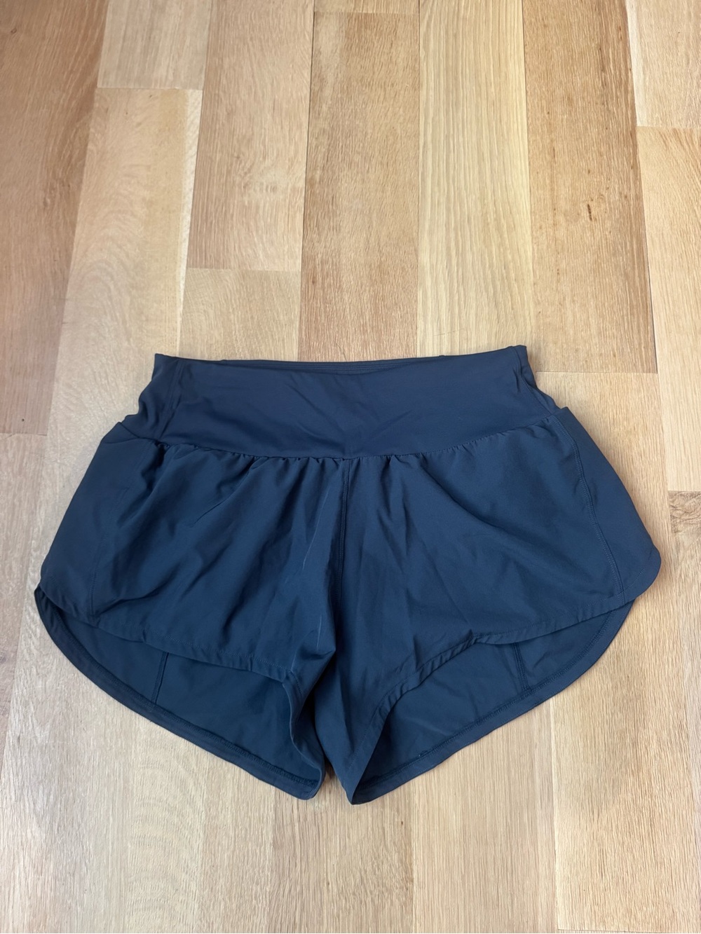 Women's Black Athletic Shorts with High Waistband